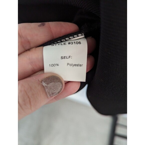 Elle Oh Elle Black Ruffle Dress Size Small - Picture 9 of 9